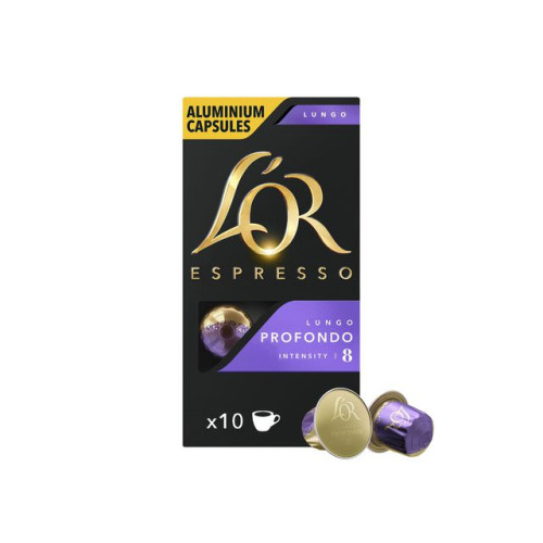 L'OR Kaffekapslar LOR LUNGO 8 PROFONDO 10/fp