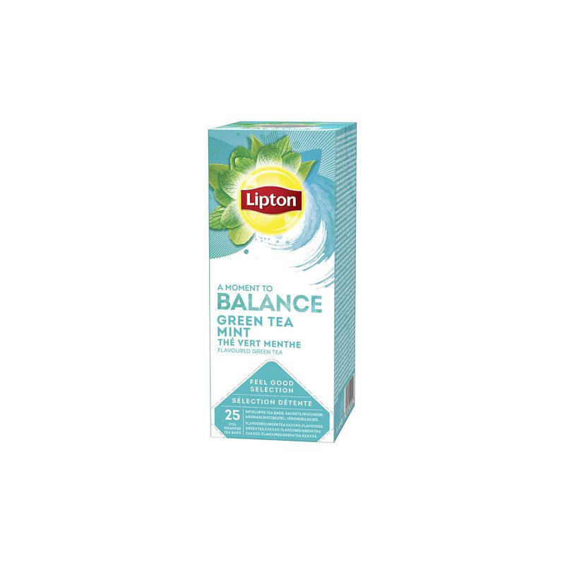 Produktbild för Te LIPTON påse Green Tea Mint 25/fp