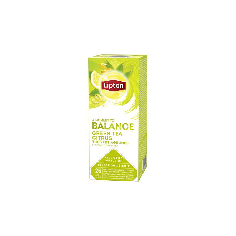 Produktbild för Te LIPTON påse Green Tea Citrus 25/fp