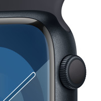 Produktbild för Apple Watch Series 9 45 mm Digital 396 x 484 pixlar Pekskärm Svart Wi-Fi GPS