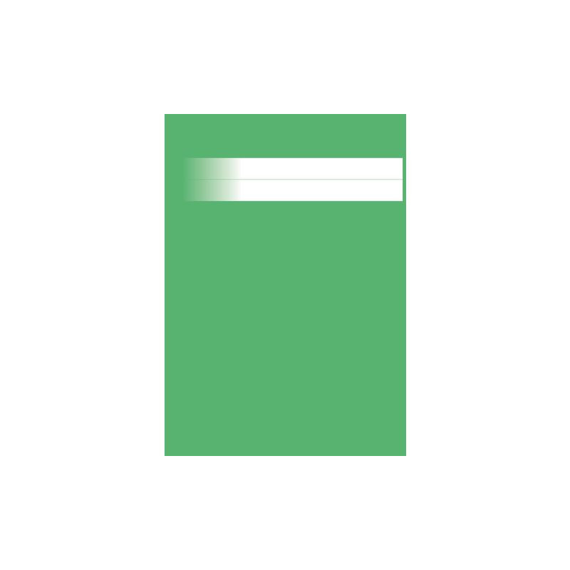 Produktbild för Skrivhäfte A4 olinjerat grön