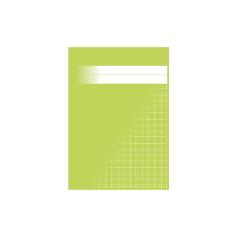 Produktbild för Räknehäfte A4 rutat 5x5mm ljusgrön