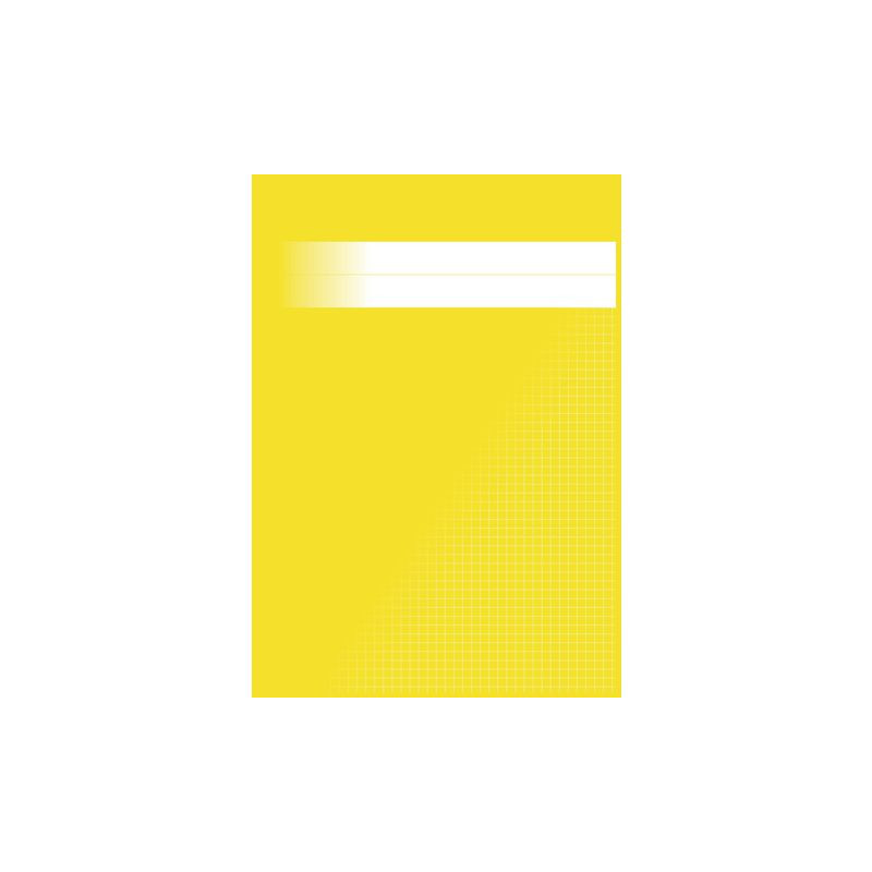 Produktbild för Räknehäfte A4 rutat 5x5mm gul