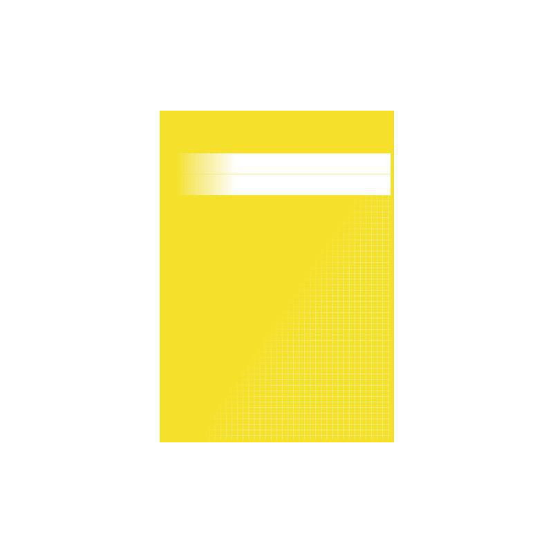 Produktbild för Räknehäfte A4 rutat 5x5mm gul 120/fp