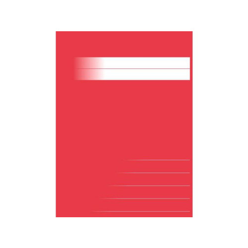 [NORDIC Brands] Skrivhäfte A5 ½ sida linj 14,5mm röd
