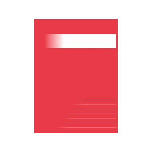 [NORDIC Brands] Skrivhäfte A5 ½ sida linj 8,5mm röd