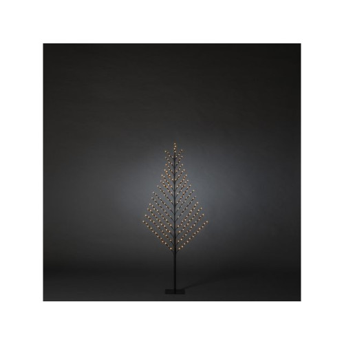 KONSTSMIDE 2-D Svart träd 150 cm LED