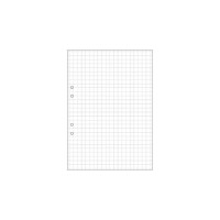 Produktbild för Lösblad A4 rutat 10x10mm hålat 500/fp