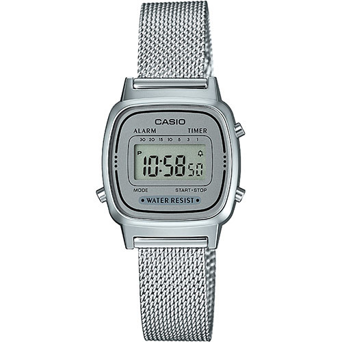 Casio Casio LA670WEM-7EF armbandsur Unisex Elektronisk Silver