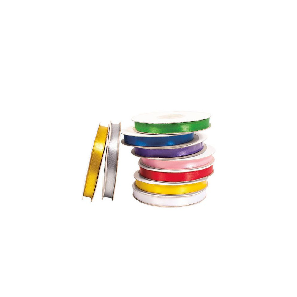 Produktbild för Satinband 10mmx30m 9 färger 9/fp