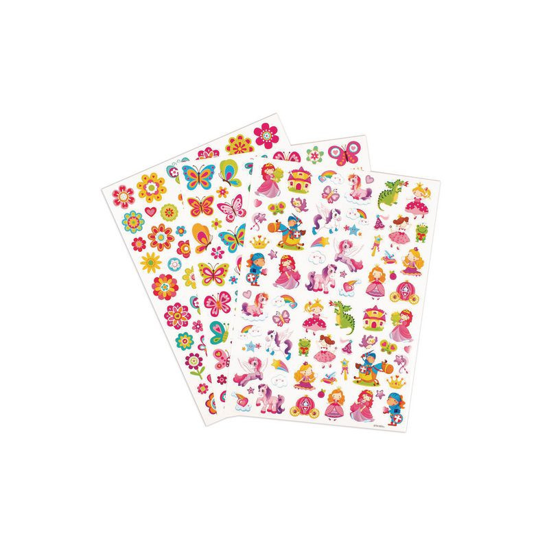 Produktbild för Stickers sagor, fjärilar och blommor
