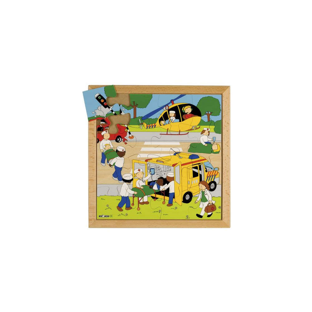 Produktbild för Rampussel olycka 34x34cm