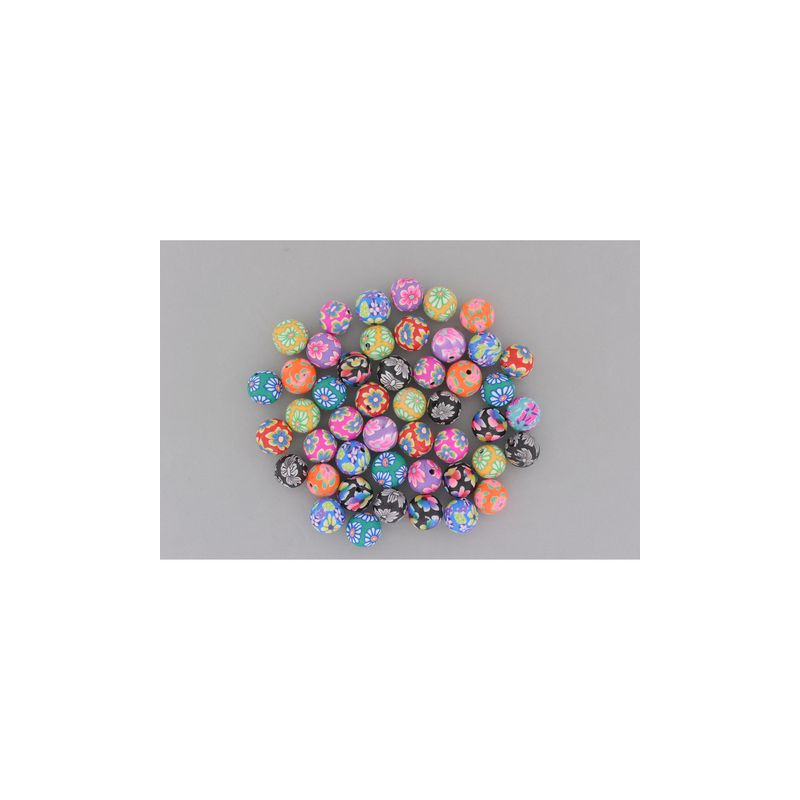 Produktbild för Pärlor Polymer runda 50/fp