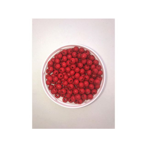 [NORDIC Brands] Träpärlor röda 8mm 200/fp