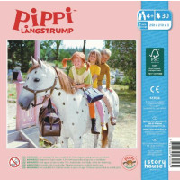Produktbild för Träpussel Pippi KÄRNAN 30 bitar