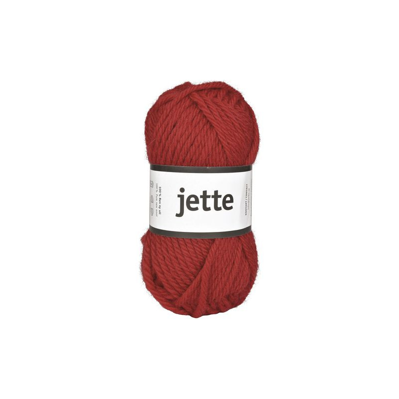 Produktbild för Ullgarn Jette 50g röd