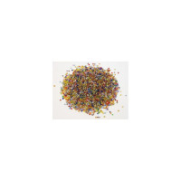 Produktbild för Glaspärlor 500g transp. blandade färger