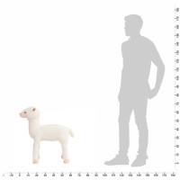 Produktbild för Stående leksaksalpacka vit XXL