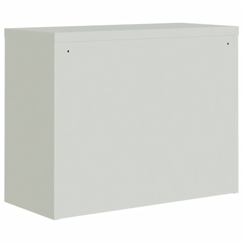 Produktbild för Dokumentskåp ljusgrå 90x40x70 cm stål