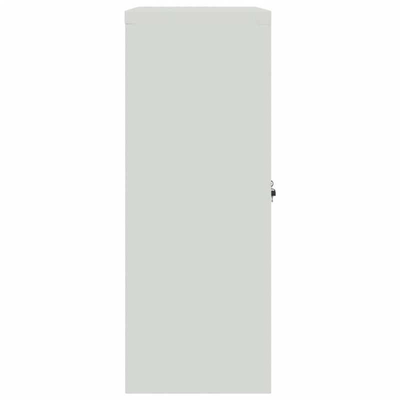 Produktbild för Dokumentskåp ljusgrå och blå 90x40x105 cm stål