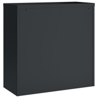 Produktbild för Dokumentskåp antracit 90x40x90 cm stål
