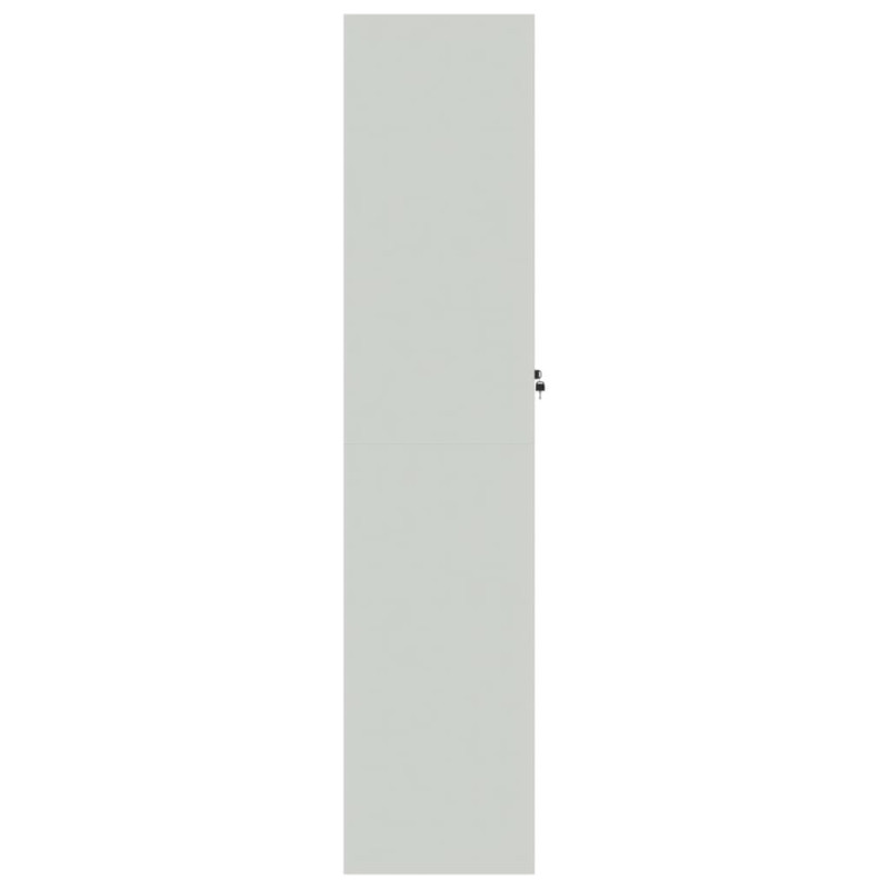 Produktbild för Dokumentskåp ljusgrå och mörkgrå 90x40x180 cm stål