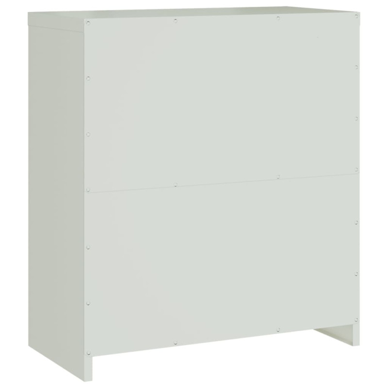 Produktbild för Dokumentskåp ljusgrå 79x40x90 cm stål