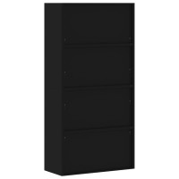 Produktbild för Förvaringsskåp svart 90x40x180 cm stål