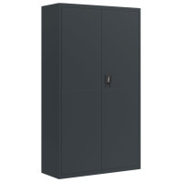 Produktbild för Förvaringsskåp antracit 105x40x180 cm stål