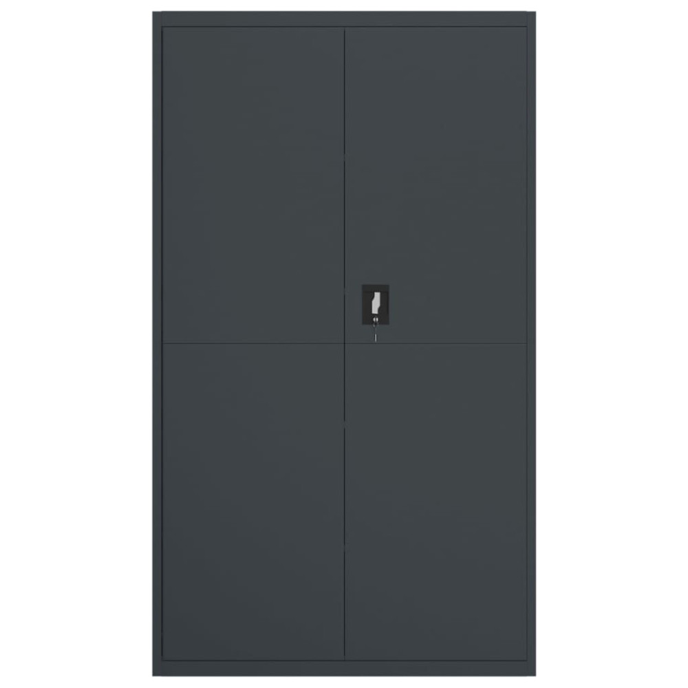 Produktbild för Förvaringsskåp antracit 105x40x180 cm stål