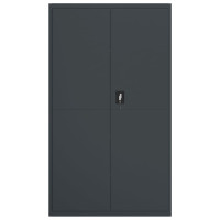 Produktbild för Förvaringsskåp antracit 105x40x180 cm stål