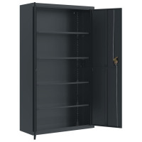 Produktbild för Förvaringsskåp antracit 105x40x180 cm stål