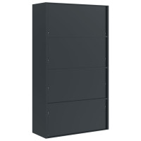 Produktbild för Förvaringsskåp antracit 105x40x180 cm stål