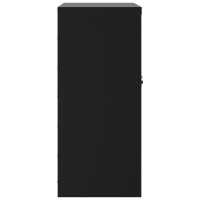Produktbild för Dokumentskåp svart 79x40x90 cm stål
