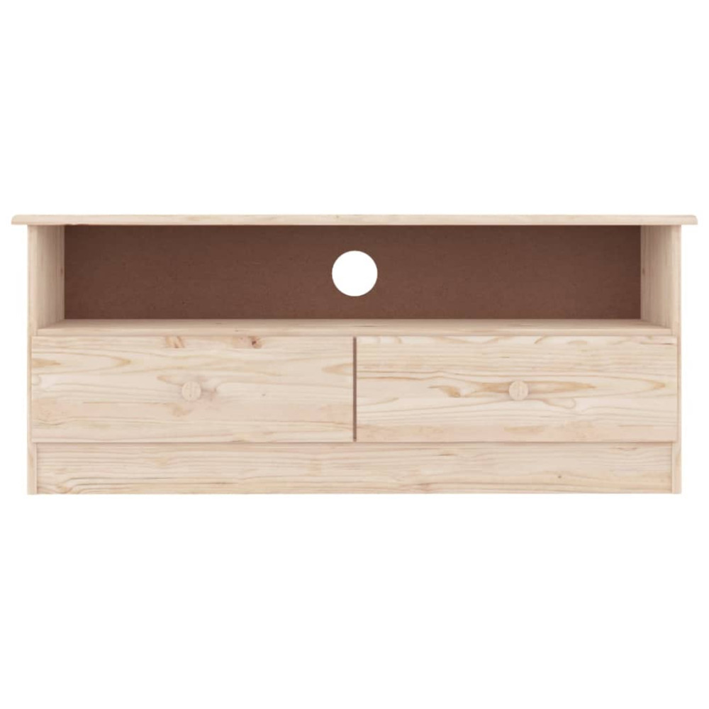 Produktbild för Tv-bänk med lådor ALTA 100x35x41 cm massiv furu