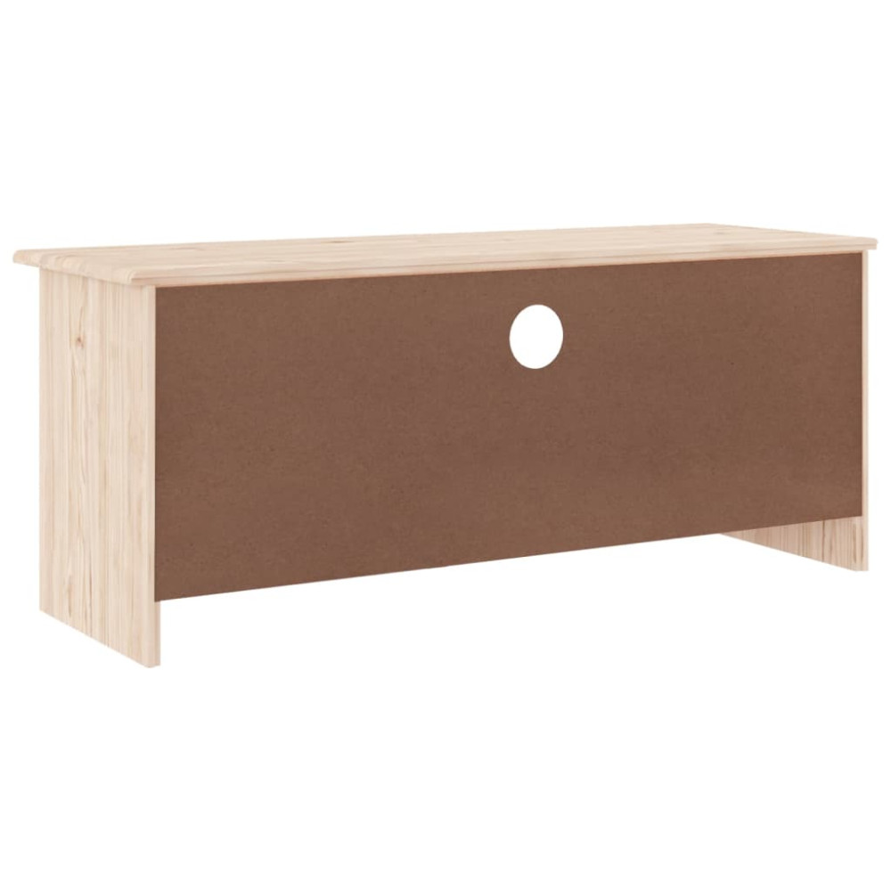 Produktbild för Tv-bänk med lådor ALTA 100x35x41 cm massiv furu