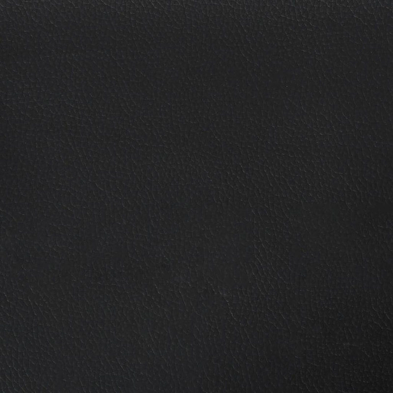 Produktbild för 3-sitssoffa svart 180 cm konstläder