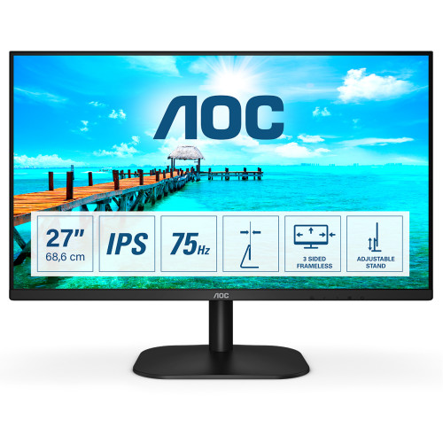 AOC AOC B2 27B2DA LED display 68,6 cm (27") 1920 x 1080 pixlar Full HD Svart