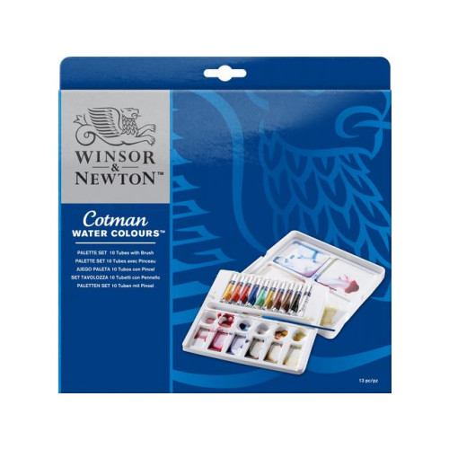 WINSOR & NEWTON Akvarellfärg set Cotman 10x8ml