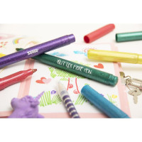 Produktbild för Fiberpennor Glitter 6/fp