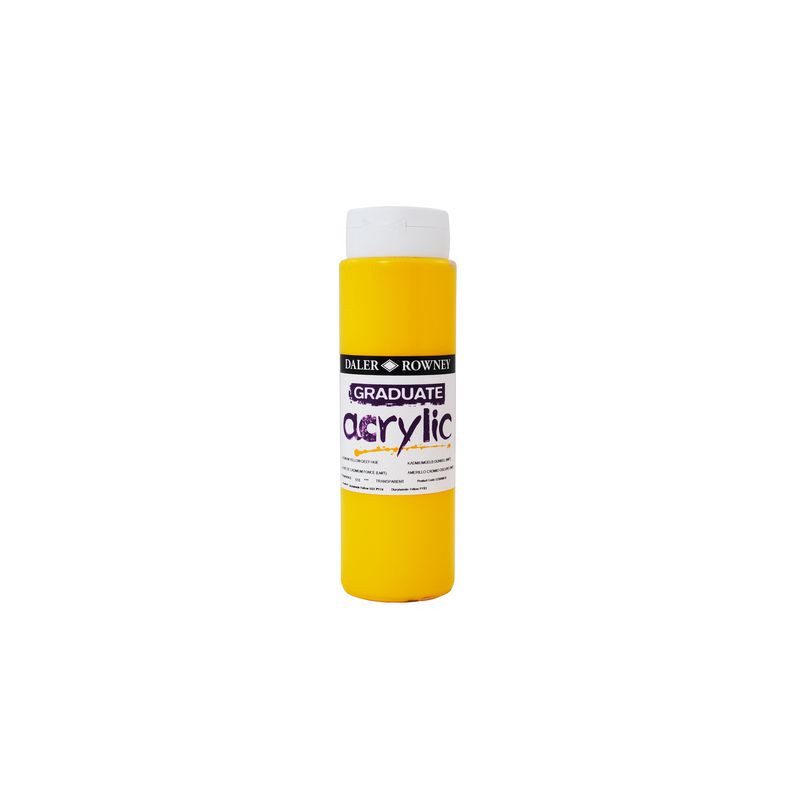 Produktbild för Akrylfärg 500 ml klargul
