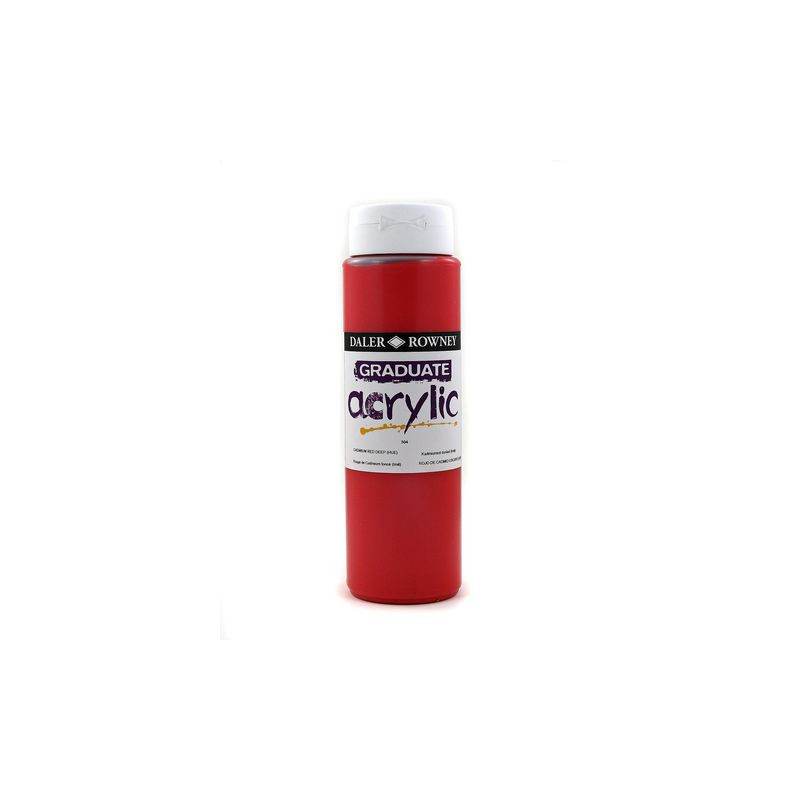 Produktbild för Akrylfärg 500 ml röd