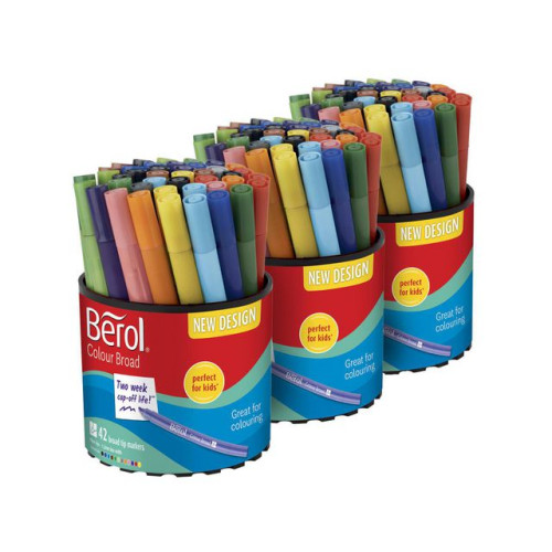 Berol Fiberpenna BEROL Colourbroad 42x3/fp