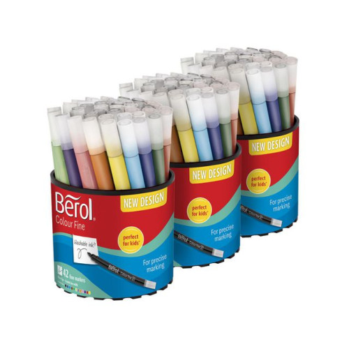 Berol Fiberpenna BEROL Colorfine 42x3/fp