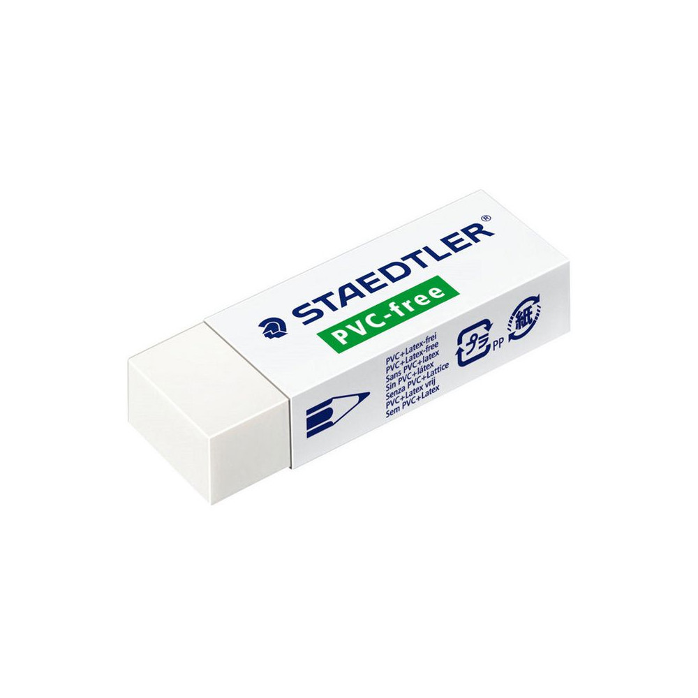 Produktbild för Radergummi Pvc-Fri 43x19x13mm vit