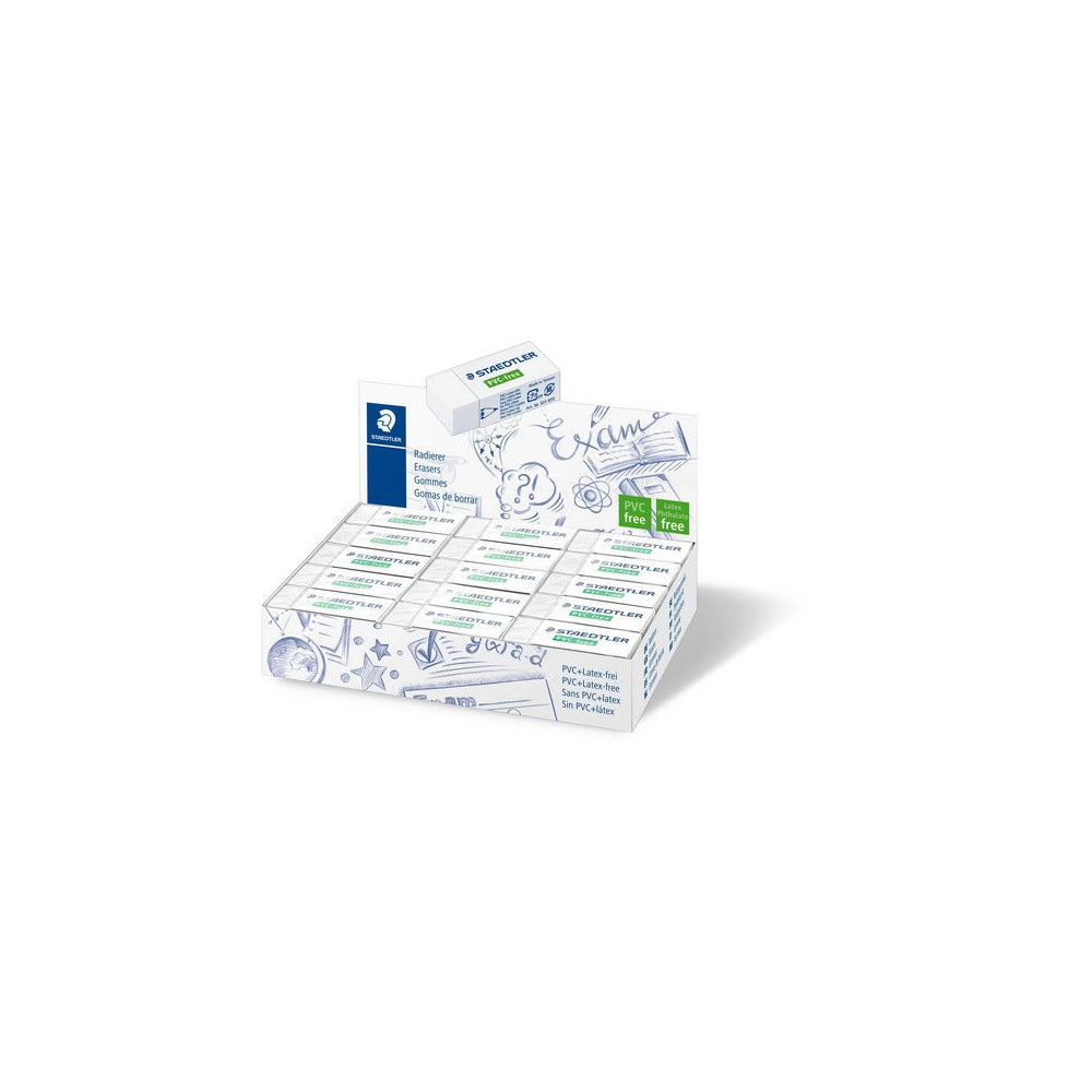 Produktbild för Radergummi Pvc-Fri 43x19x13mm vit
