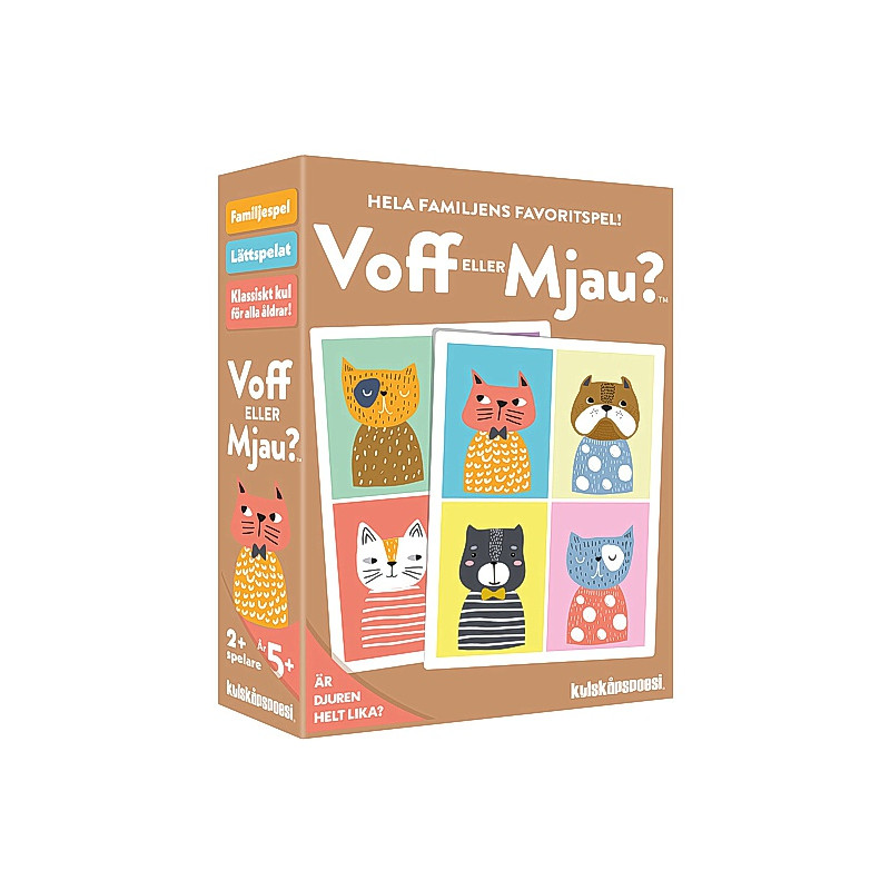 Produktbild för Spel Voff eller Mjao