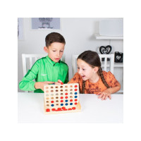 Produktbild för Spel 4 i rad träspel