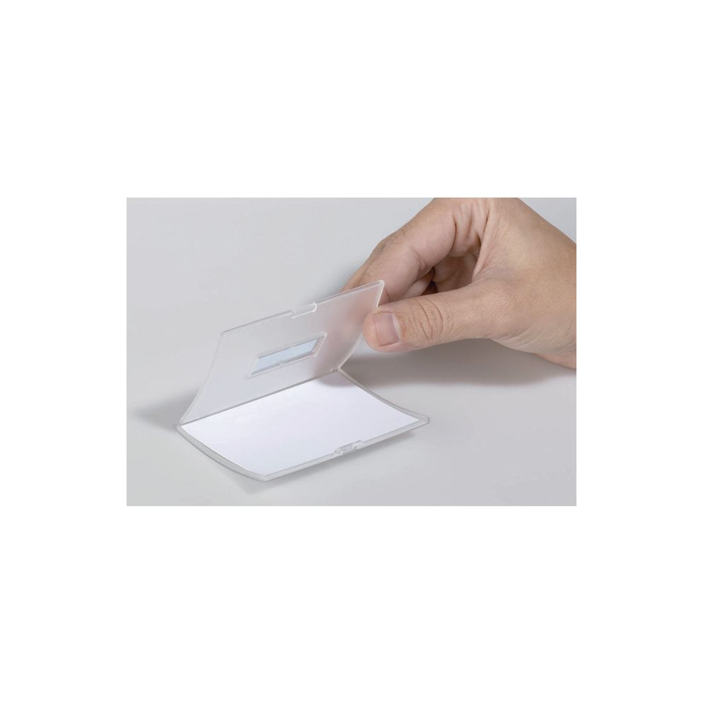 Produktbild för Namnskylt DURABLE nål/kläm 90x54mm 25/fp