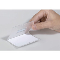 Produktbild för Namnskylt DURABLE nål/kläm 90x54mm 25/fp